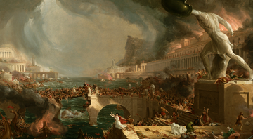 Representação da queda de Roma em quadro de 1836 - Wikimedia Commons