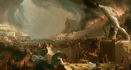 Representação da queda de Roma em quadro de 1836 - Wikimedia Commons