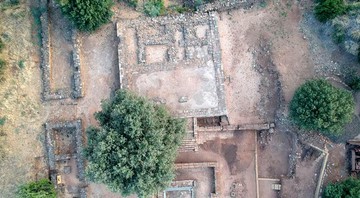 O local onde se localizava o tempo em Tel Dan - Reprodução / School of Biblical Archaeology
