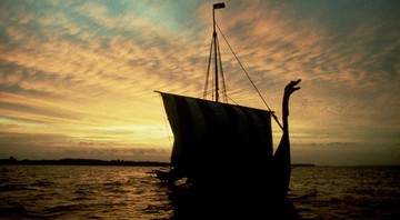 Representação de um barco viking - Getty Images