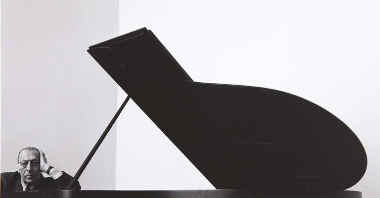 Igor Stravinsky e seu piano - Arnold Newman