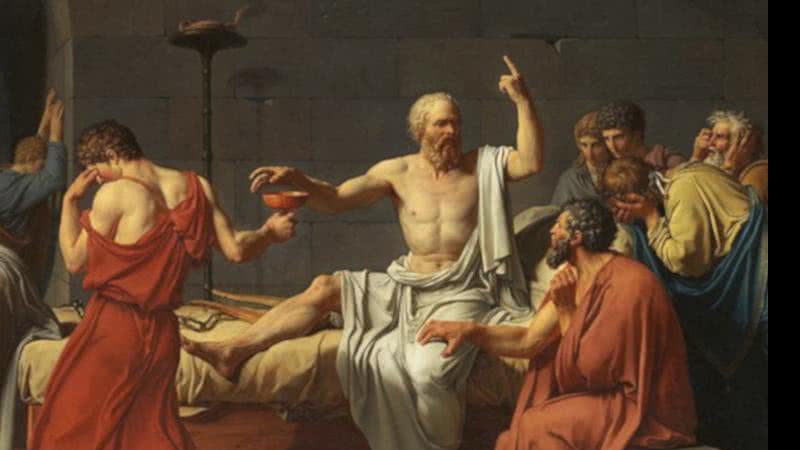 A Obra Neoclássica de Jacques-Louis David, "A morte de Socrates"(1787) - Wikimidia Commons