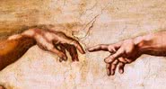 A criação de Adão, pintura de Michelangelo no teto da Capela Sistina - Getty Images