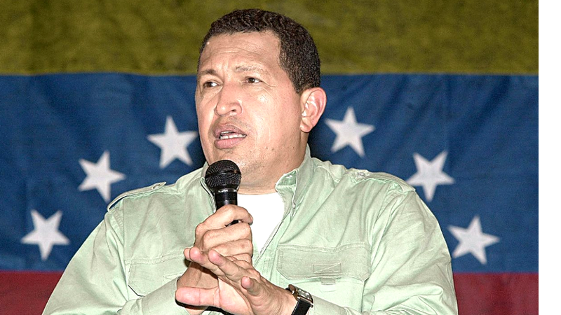 Hugo Chávez, em 2003 - Wikimedia Commons