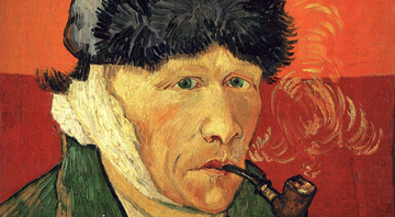 Autorretrato com uma Orelha Enfaixada e um Cachimbo, de Van Gogh - Reprodução