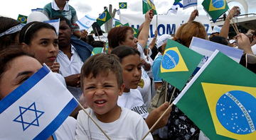 Bandeiras Brasil e Israel - Reprodução