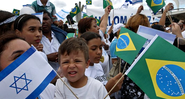Bandeiras Brasil e Israel - Reprodução