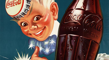 Propaganda da coca-cola, anos 1950 - Reprodução