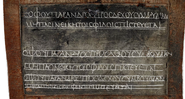 A lição de casa de um aluno foi escrito em grego em uma tábua de cera há quase dois mil anos. - Reprodução/British Library Board