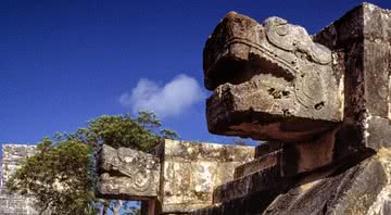 Plataforma das águias em Chichen Itza, uma das grandes cidades maias - Getty Images
