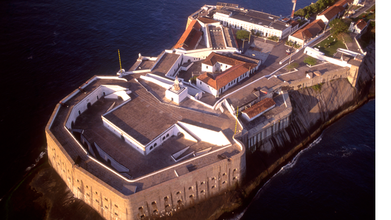 Forte Santa Cruz, no Rio de Janeiro, hoje em exposição para o público com entrada franca. - Getty Images