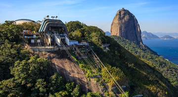 O Bondinho Pão de Açúcar, localizado no bairro da Urca, na cidade do Rio de Janeiro - Getty Images