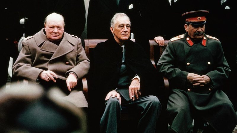 Churchill, Roosevelt e Stalin - Wikimedia Commons