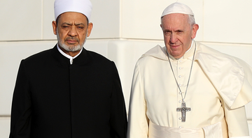 Papa Francisco e Ahmad el-Tayeb, em Abu Dhabi - Getty Images
