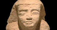 Detalhe da estátua recuperada - Ministério de Antiguidades do Egito