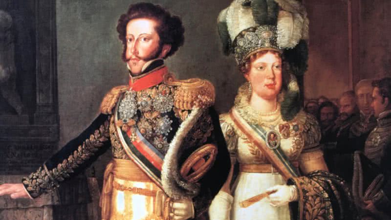 Dom Pedro I e Dona Leopoldina, por Julien Palliere, 1826 - Wikimedia Commons