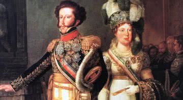 Dom Pedro I e Dona Leopoldina, por Julien Palliere, 1826 - Wikimedia Commons