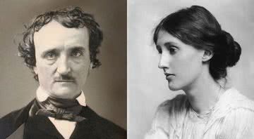 Respectivamente os escritores Edgar Allan Poe e Virginia Woolf - Creative Commons