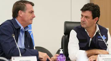 Presidente Bolsonaro e Mandetta, ex-ministro da saúde - Divulgação
