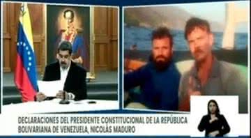 Maduro em pronunciamento, anunciando a captura de americanos - Reprodução / VTV
