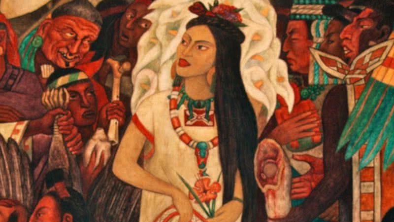 Obra representando Malinche - Wikimedia Commons