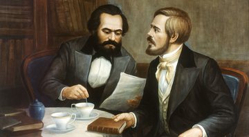 Os teóricos Karl Marx e Friedrich Engels - Getty Images