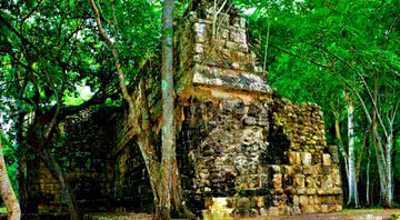 As ruínas do palácio maia - Divulgação/ Instituto Nacional de Antropologia e História (INAH)