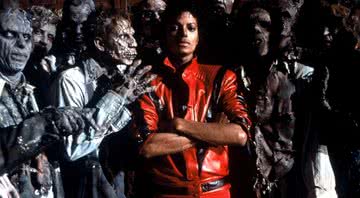 Michael Jackson durante a gravação do clipe de Thriller - Getty Images