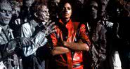 Michael Jackson durante a gravação do clipe de Thriller - Getty Images