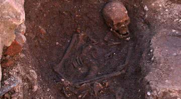 O esqueleto do rei Ricardo III - Divulgação / Universidade de Leicester