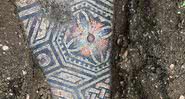 O mosaico encontrado - SPA Societá Archeologica