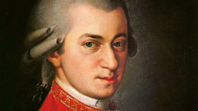 Retrato póstumo de Mozart, feito em 1819 - Wikimedia Commons