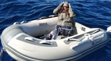 A neozelandesa Kushila Stein, de 47 anos, que se perdeu durante 37 horas no Mar Egeu - Guarda Costeira Grega