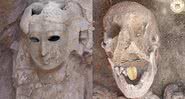 Uma das múmias com língua de ouro encontradas recentemente - Divulgação/Ministério do Turismo e Antiguidades do Egito
