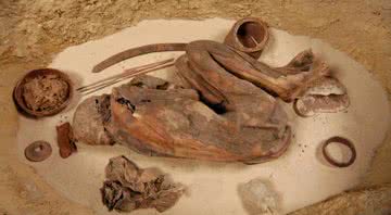 A múmia usada no estudo - Divulgação / Raffaella Bianucci da Universidade de Turim