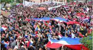 Fotografia de protestos recentes no Paraguai - Divulgação