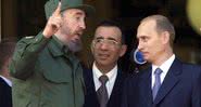 Fidel e Putin durante encontro em 2000 - Getty Images
