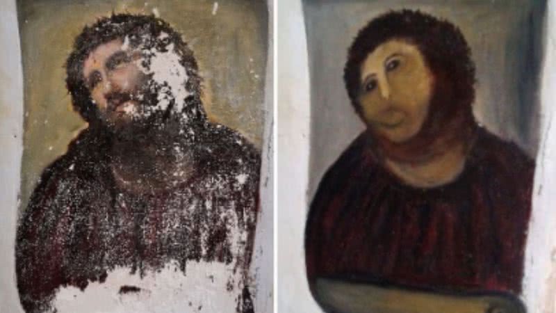 Comparação entre antes e depois da restauração - Divulgação