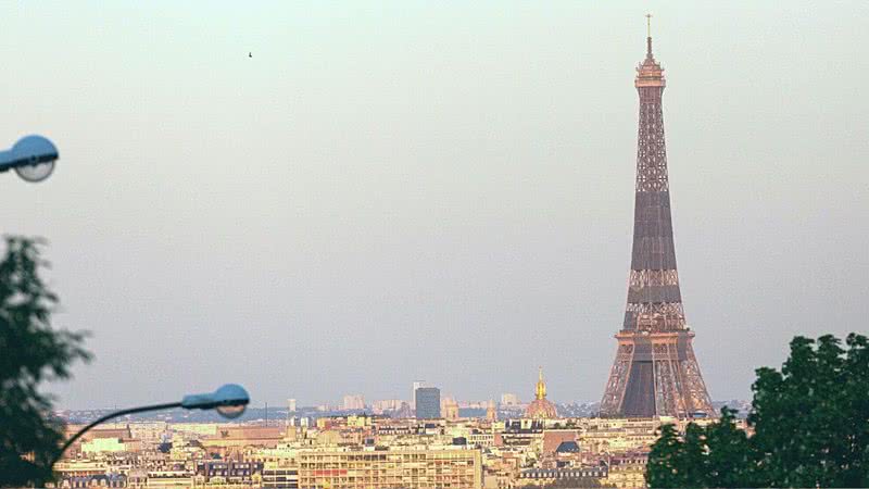 Torre Eiffel capturada em grande plano