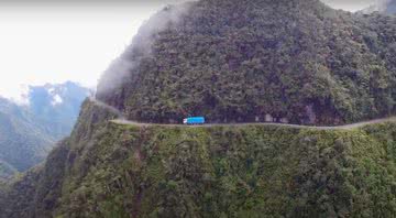 Trecho de vídeo que mostra estrada de longe - Divulgação/ Youtube/ Free Documentary