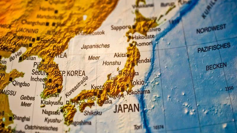 Imagem meramente ilustrativa de mapa do Japão - Divulgação/ Pixabay/ 652234