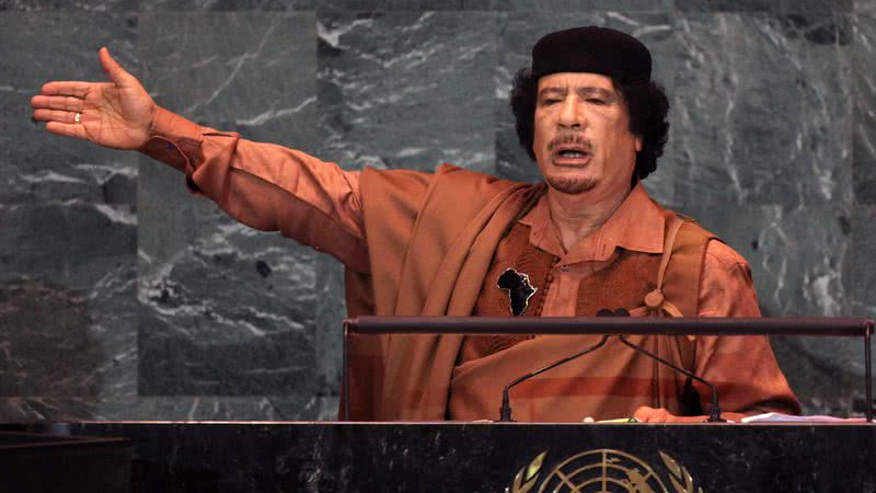 Muammar al-Gaddafi, antigo ditador líbio - Getty Images