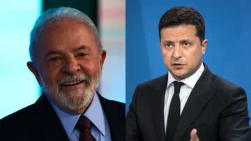 Lula (à esqu.) e Volodymyr Zelensky (à dir.) - Getty Images