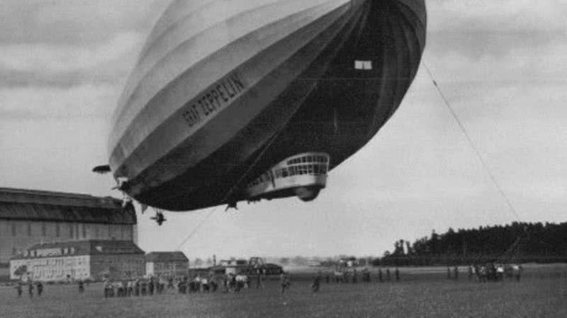 Fotografia do Graf Zeppelin - Domínio Público/ Creative Commons/ Wikimedia Commons