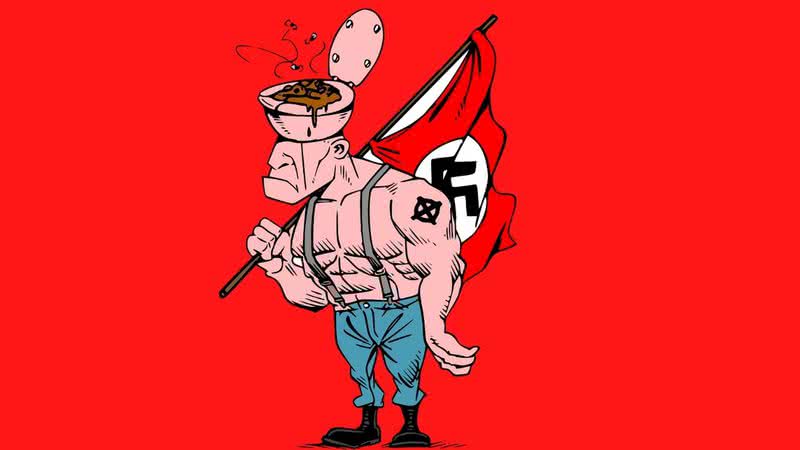 Imagem poética retratando um nazista, sem conexão com a apologia do repórter - Imagem de OpenClipart-Vectors por Pixabay