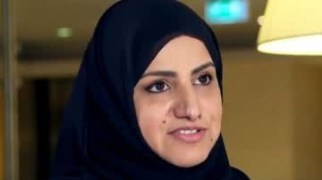 Trecho de reportagem mostrando Nourah bint Saeed al-Qahtani - Divulgação/ Vídeo/ AlEkhbariya