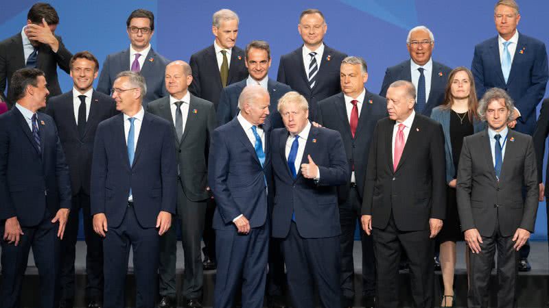 Líderes governamentais de países membros da OTAN em cúpula em Madri - Getty Images