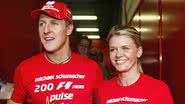 O ex-piloto de Fórmula 1, Michael Schumacher, e a esposa, Corinna - Getty Images