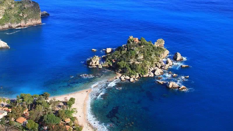Fotografia aérea de ilha de Sicília. - Divulgação/Pixabay