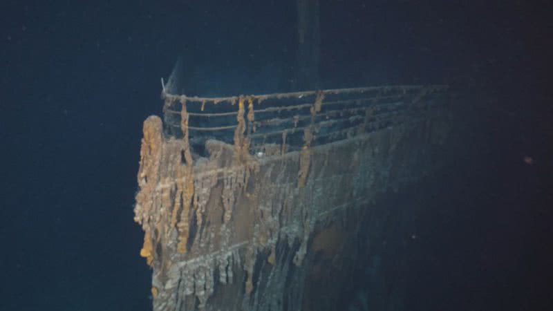 Trecho de vídeo mostrando Titanic em 8K - Divulgação/ Ocean Gate Expeditions